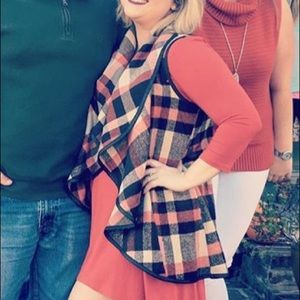 Altar’d State Brown & Orange First Snow Vest